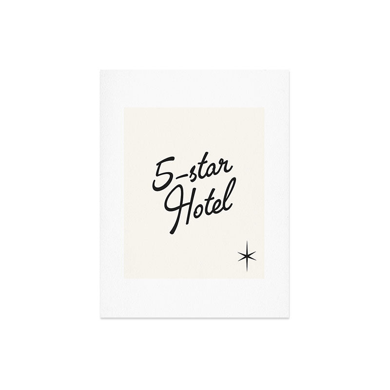 5-star hotel Art Print