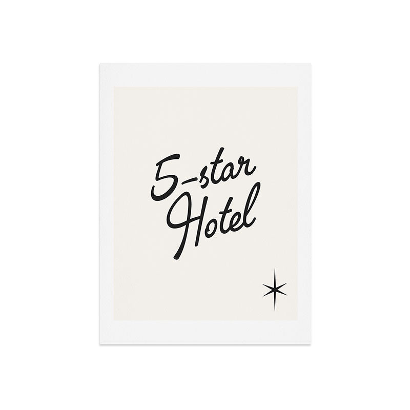5-star hotel Art Print