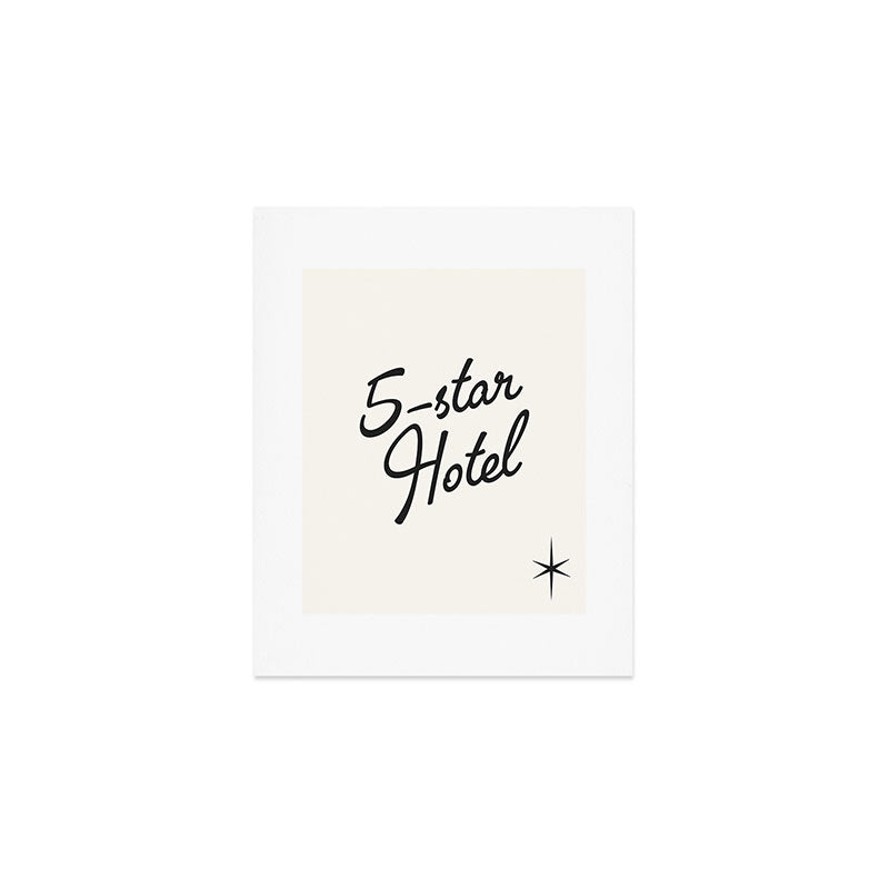 5-star hotel Art Print
