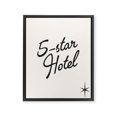 5-star hotel Framed Canvas Print