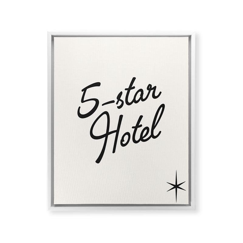 5-star hotel Framed Canvas Print