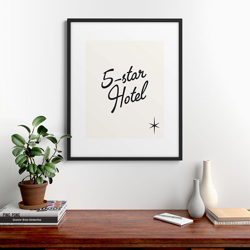5-star hotel Framed Art Print