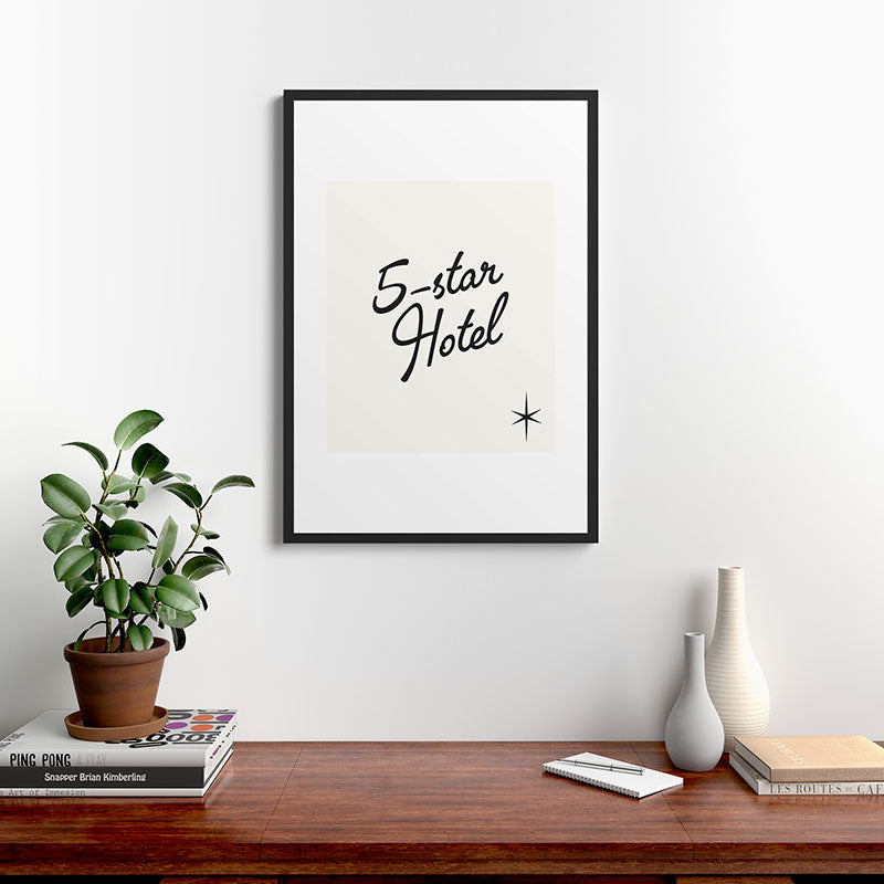 5-star hotel Framed Art Print