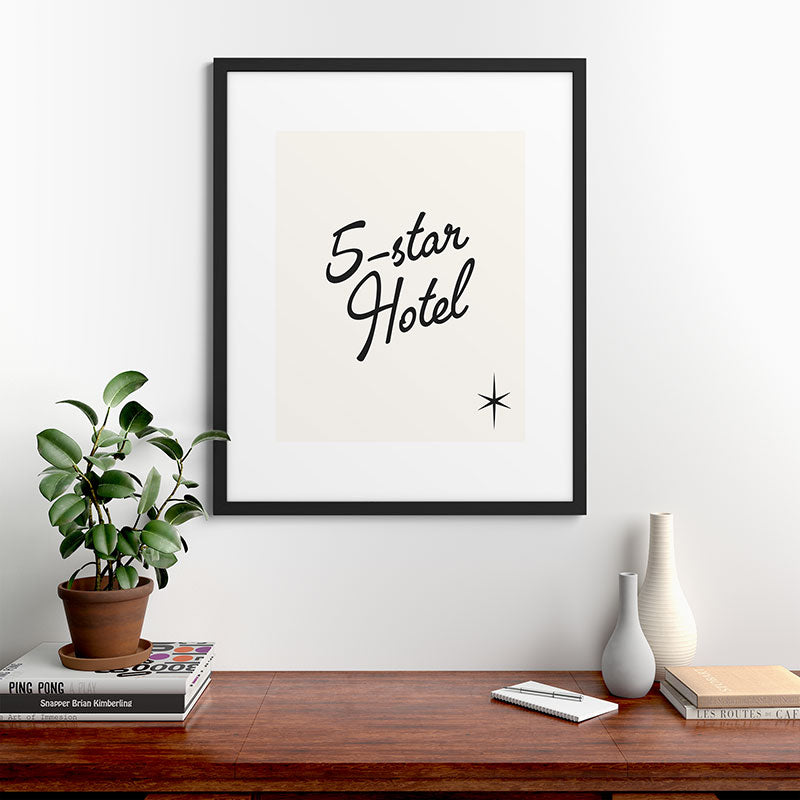 5-star hotel Framed Art Print