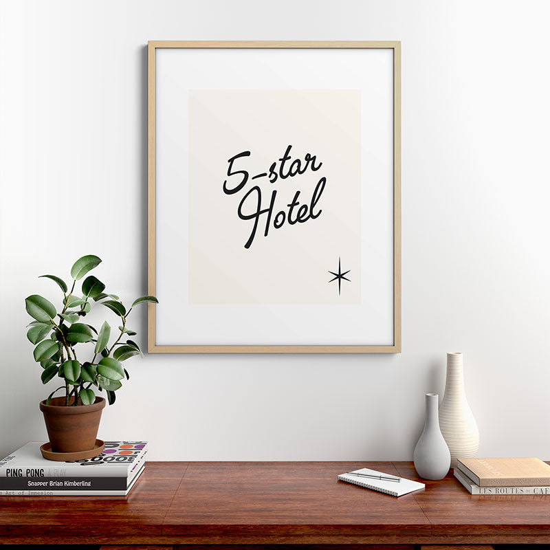 5-star hotel Framed Art Print