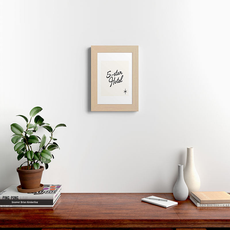 5-star hotel Framed Art Print