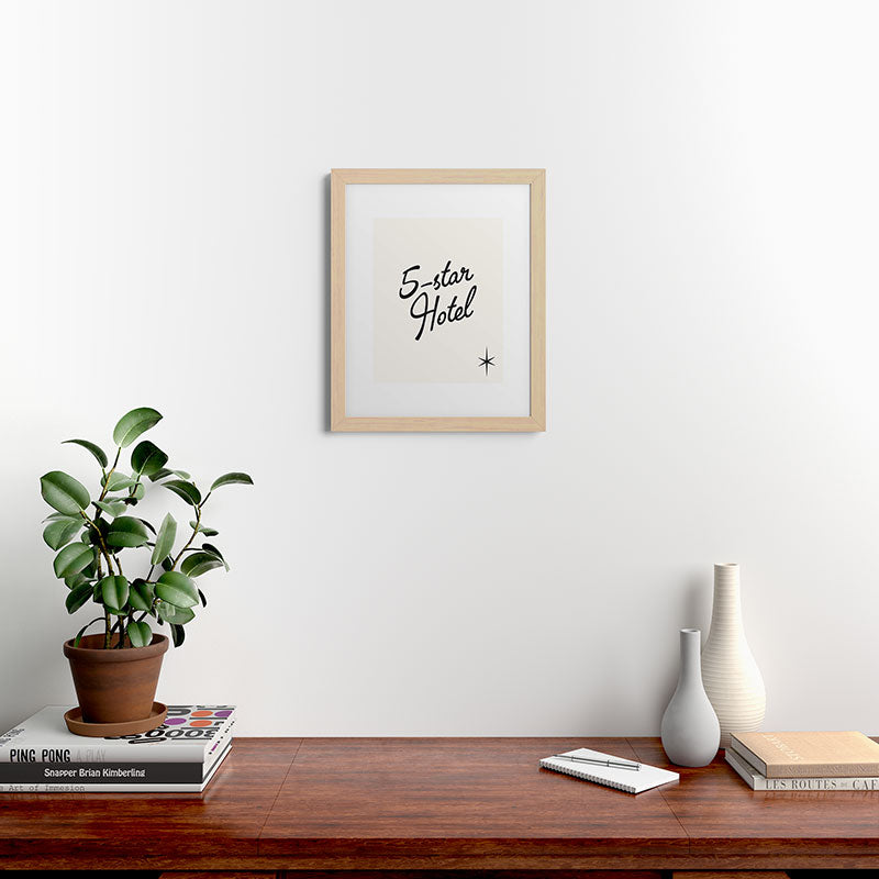 5-star hotel Framed Art Print