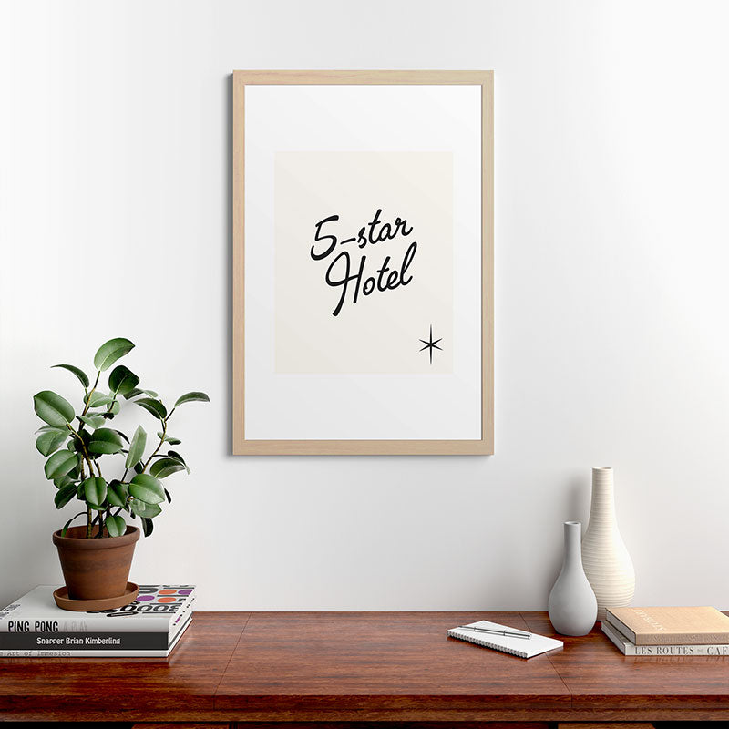 5-star hotel Framed Art Print