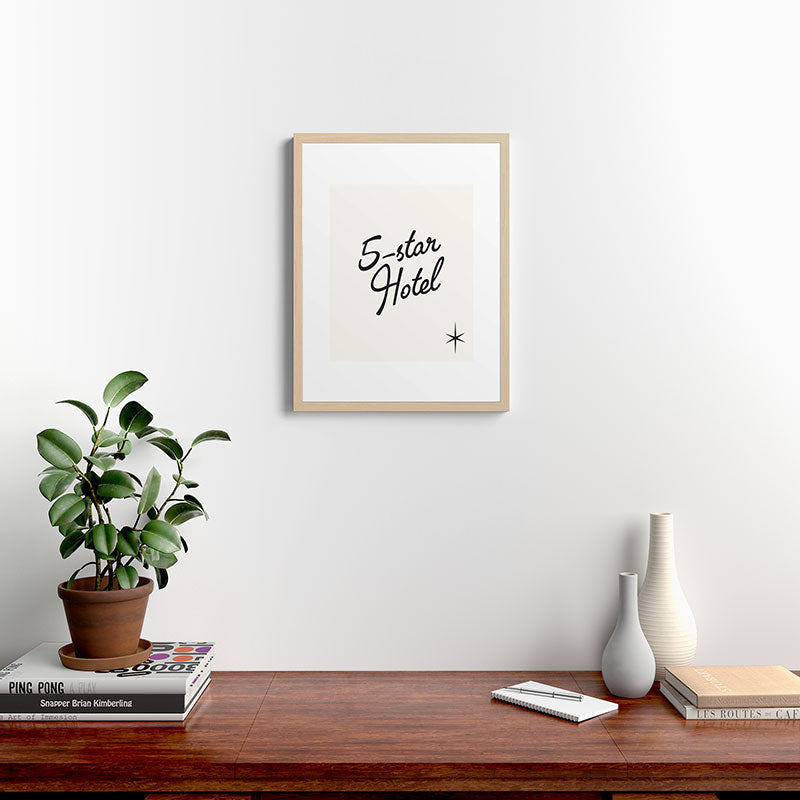 5-star hotel Framed Art Print