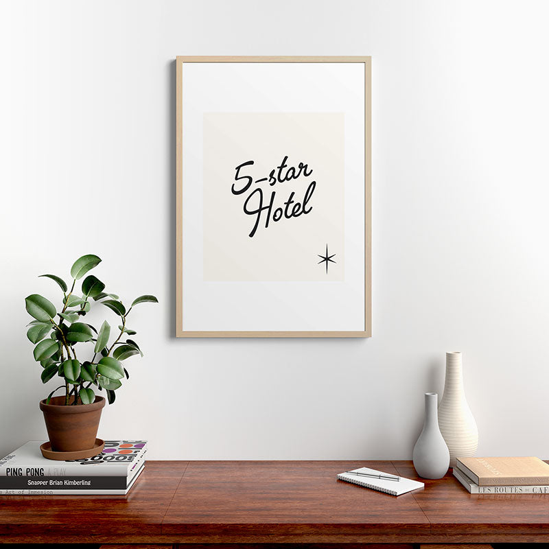5-star hotel Framed Art Print