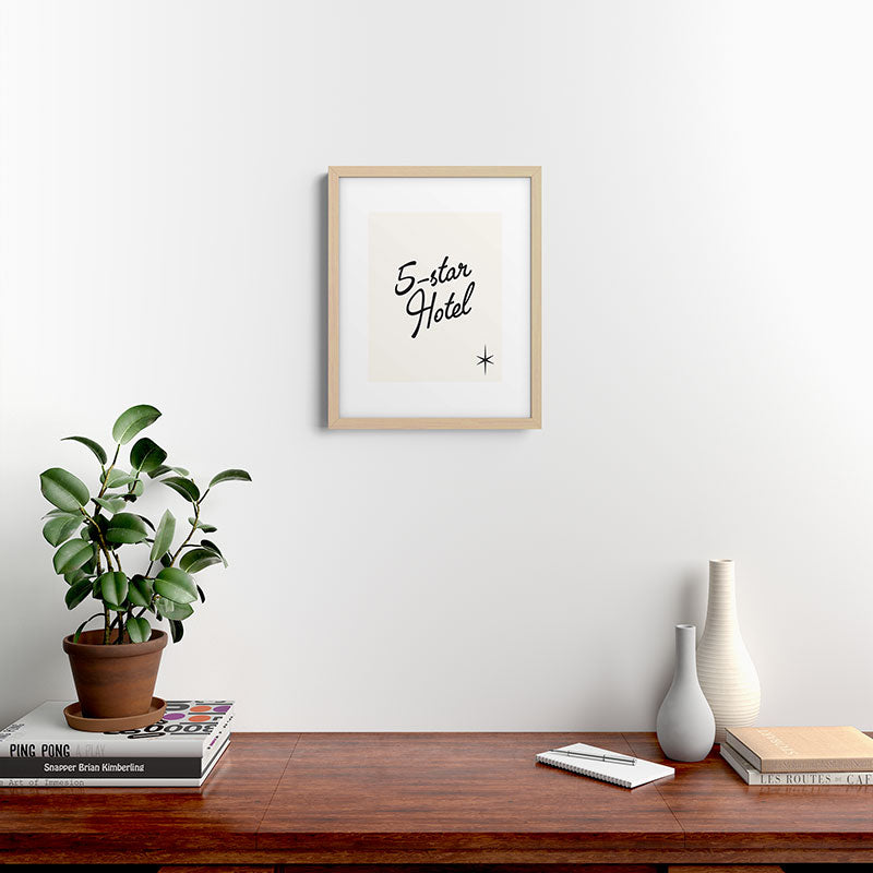 5-star hotel Framed Art Print