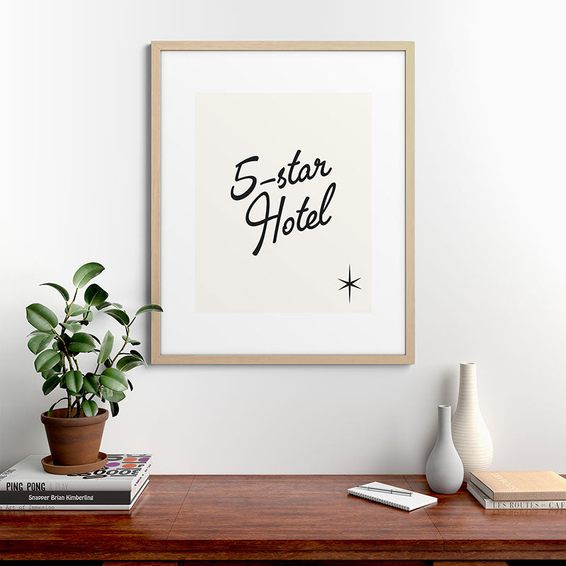5-star hotel Framed Art Print
