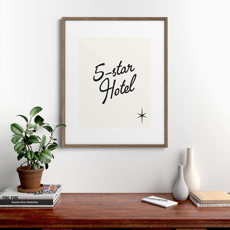 5-star hotel Framed Art Print
