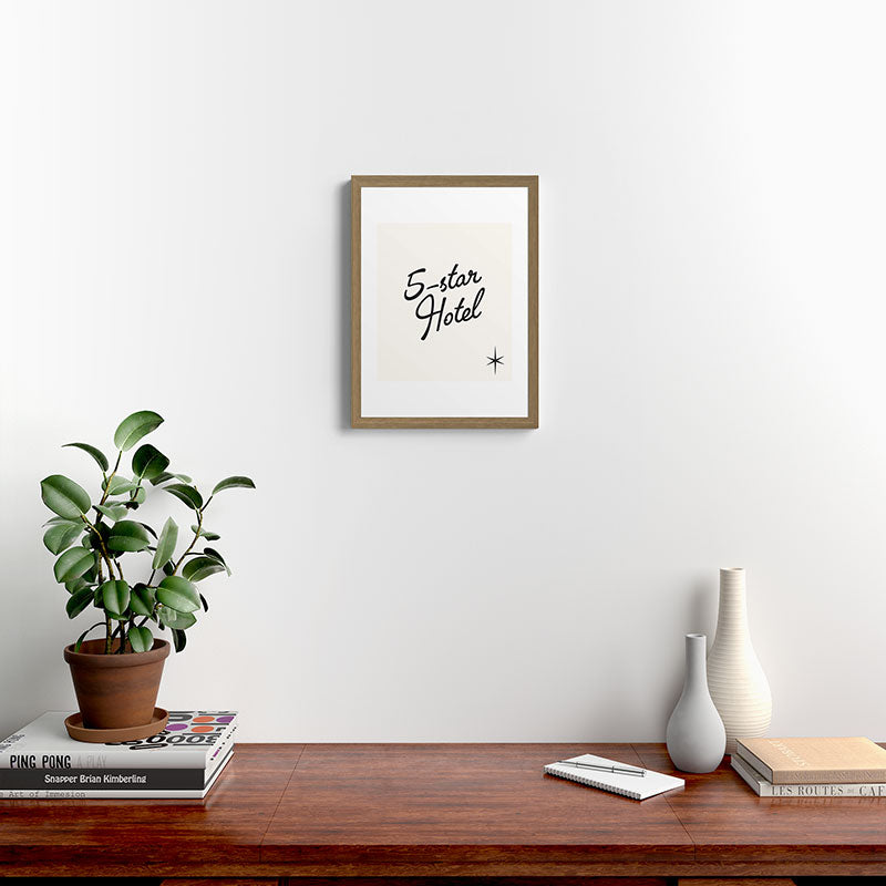 5-star hotel Framed Art Print