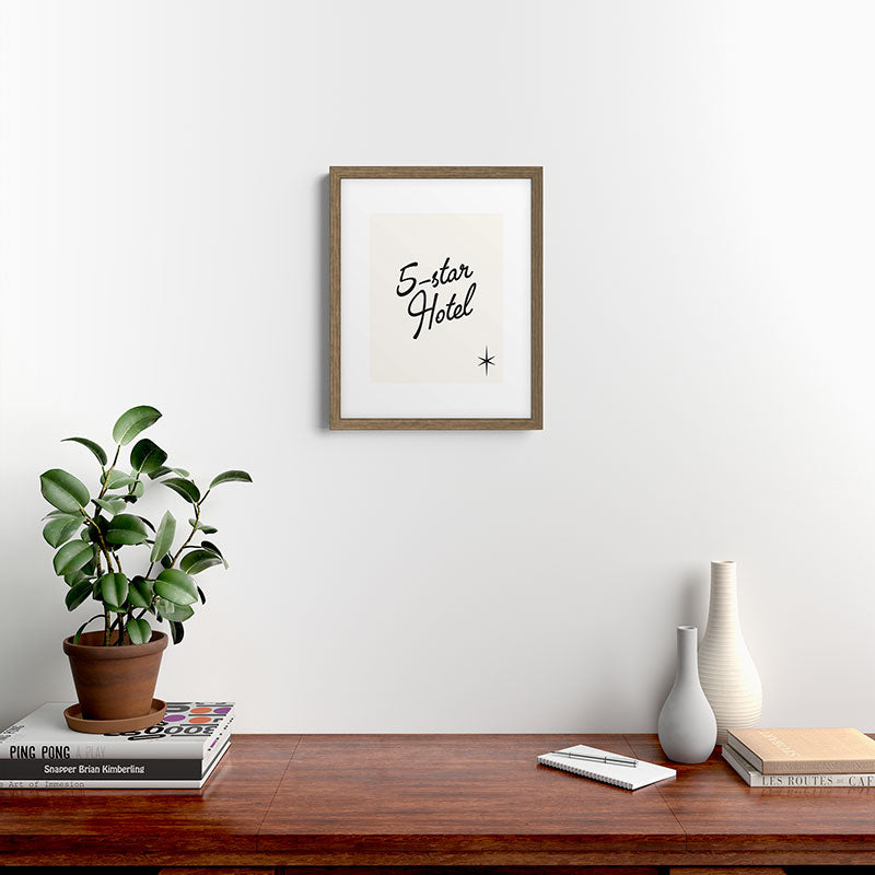 5-star hotel Framed Art Print