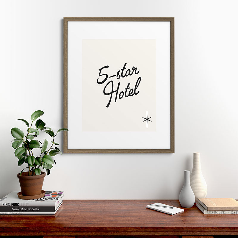5-star hotel Framed Art Print