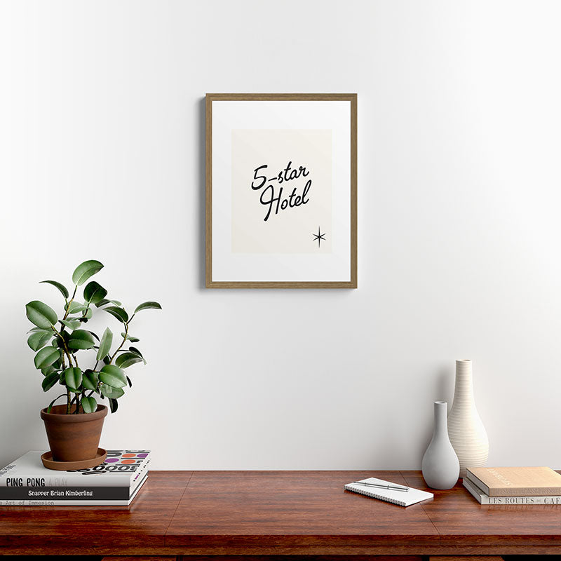 5-star hotel Framed Art Print