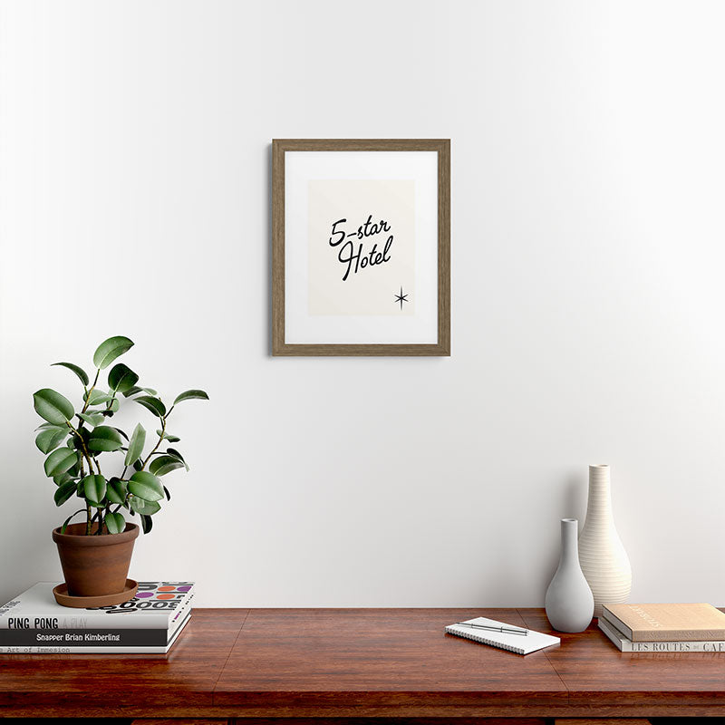 5-star hotel Framed Art Print