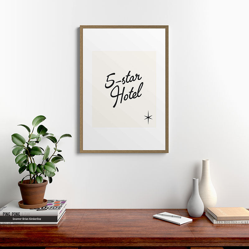 5-star hotel Framed Art Print