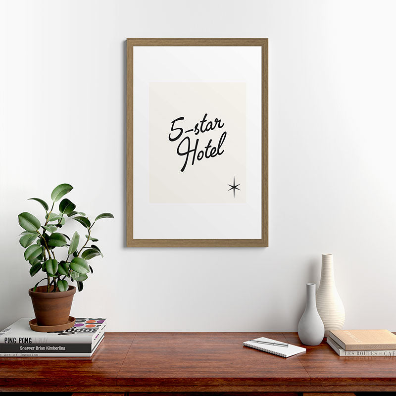 5-star hotel Framed Art Print