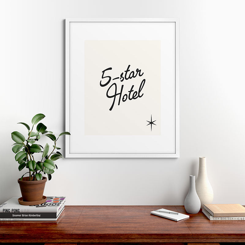 5-star hotel Framed Art Print