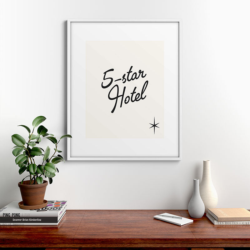 5-star hotel Framed Art Print