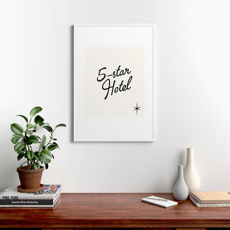 5-star hotel Framed Art Print