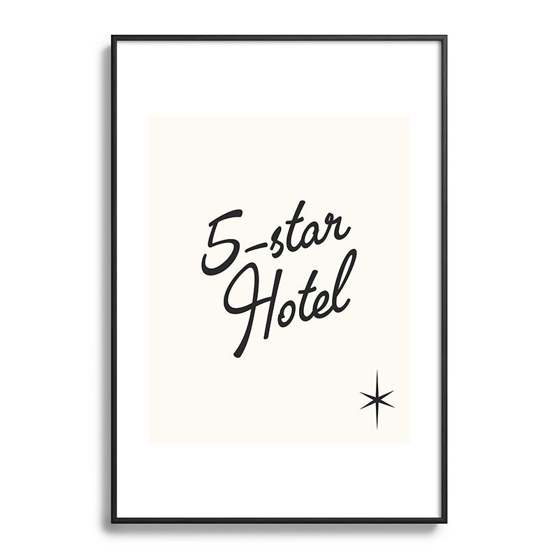 5-star hotel Framed Art Print
