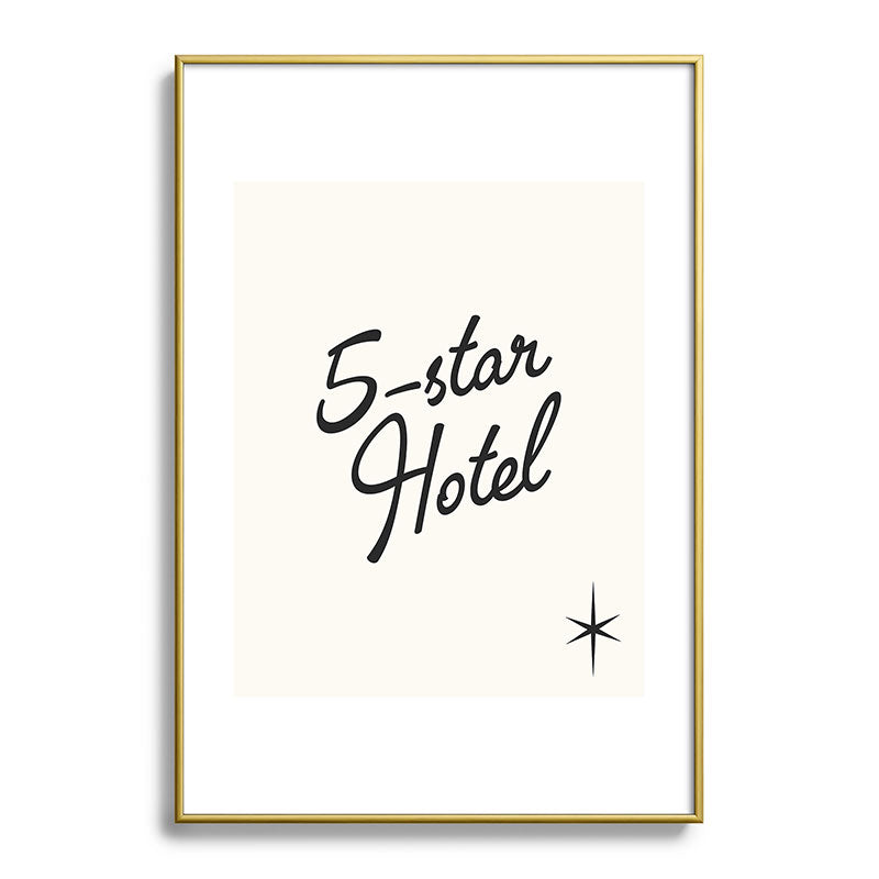 5-star hotel Framed Art Print