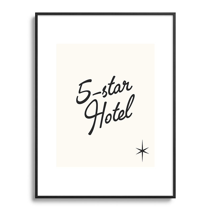 5-star hotel Framed Art Print