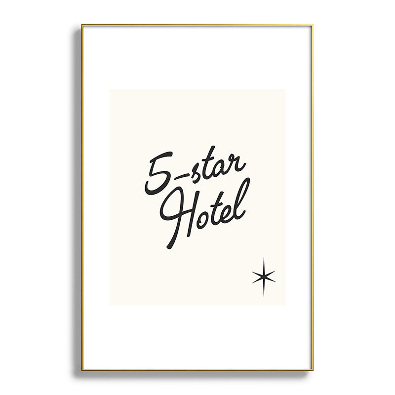 5-star hotel Framed Art Print
