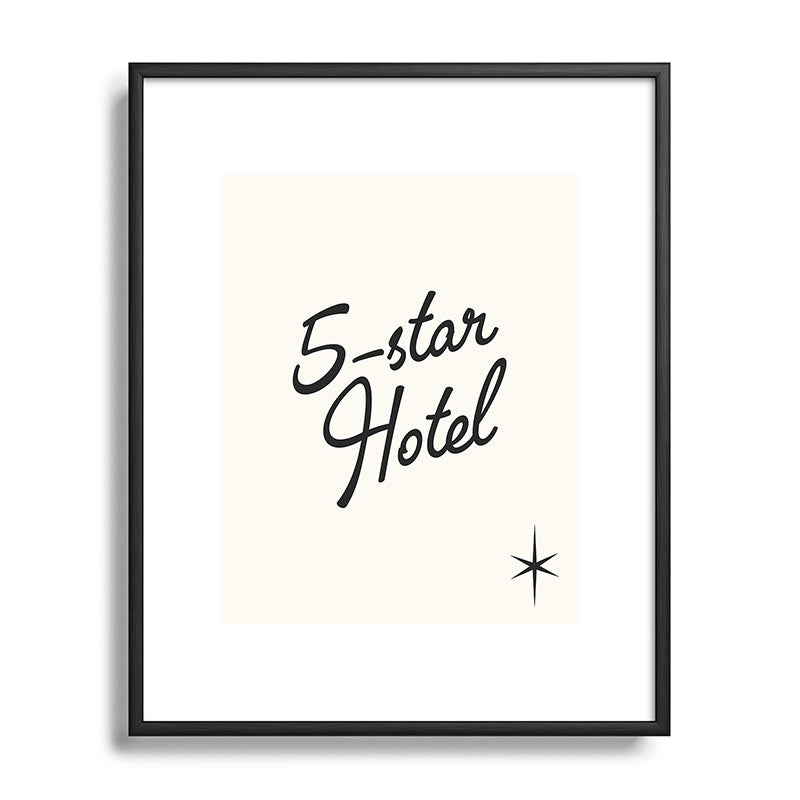 5-star hotel Framed Art Print