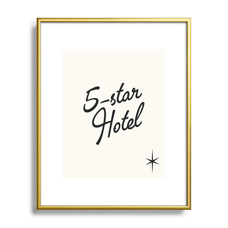 5-star hotel Framed Art Print