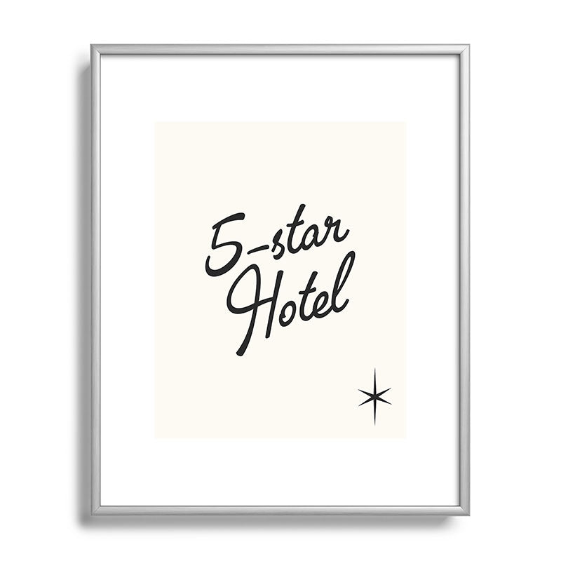 5-star hotel Framed Art Print