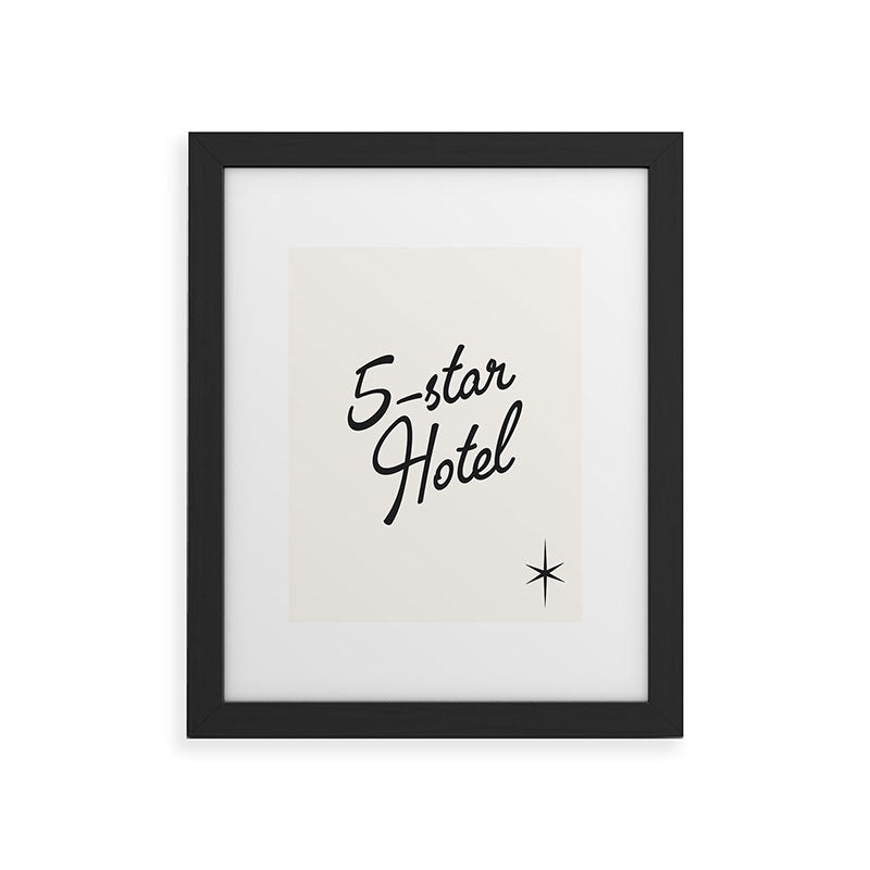 5-star hotel Framed Art Print