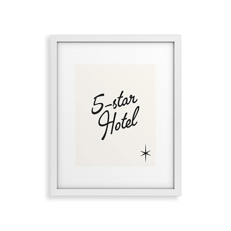 5-star hotel Framed Art Print