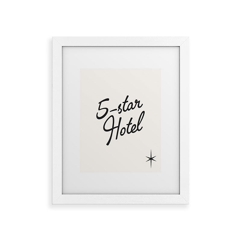 5-star hotel Framed Art Print