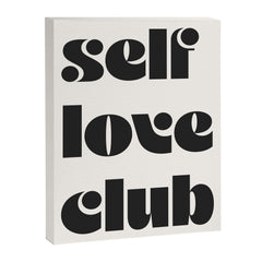 "self love club" Canvas Print