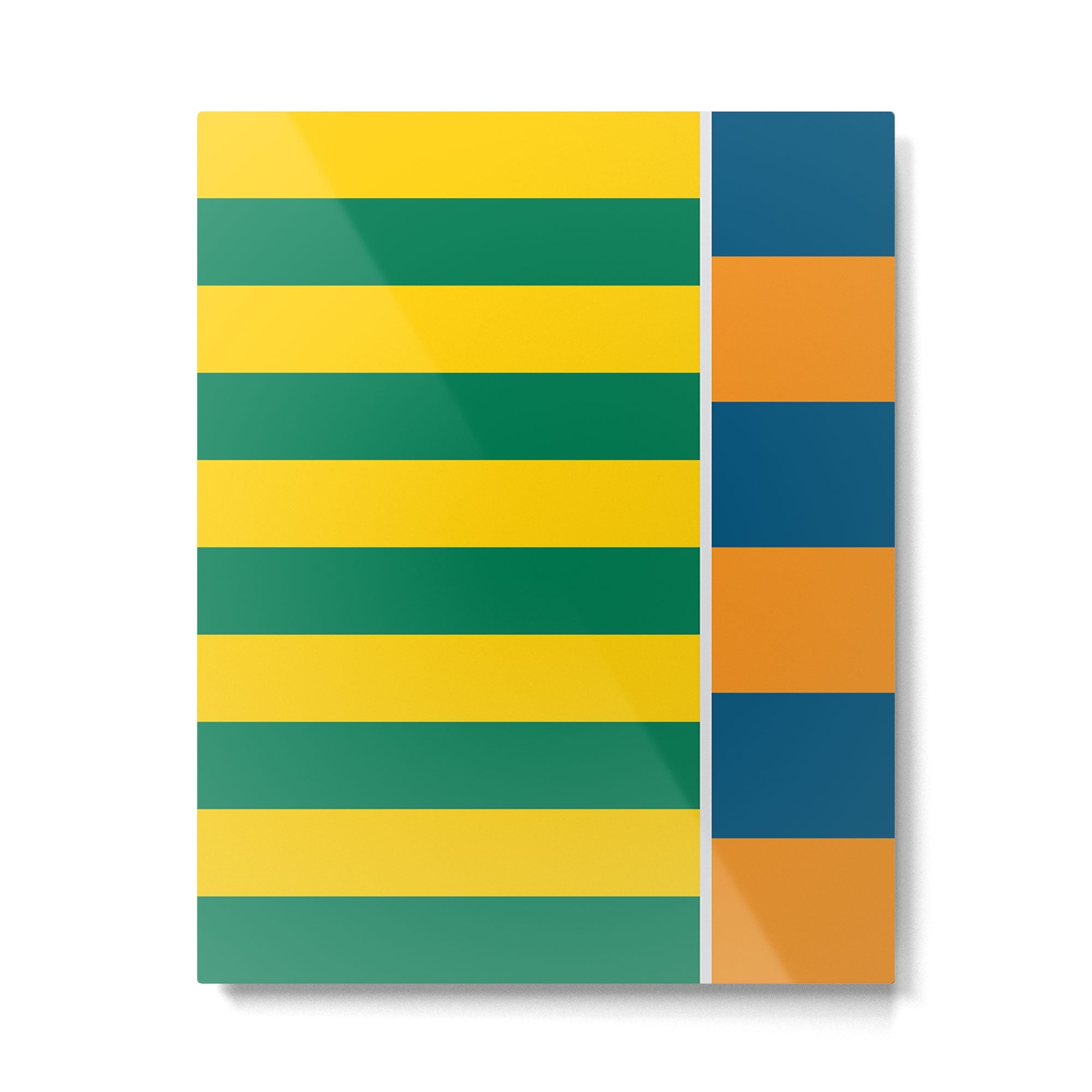 1970s Retro Stripes Metal Print