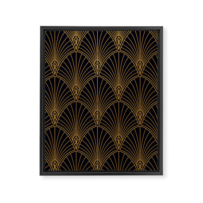 1920s revival Framed Canvas Print