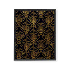 1920s revival Framed Canvas Print
