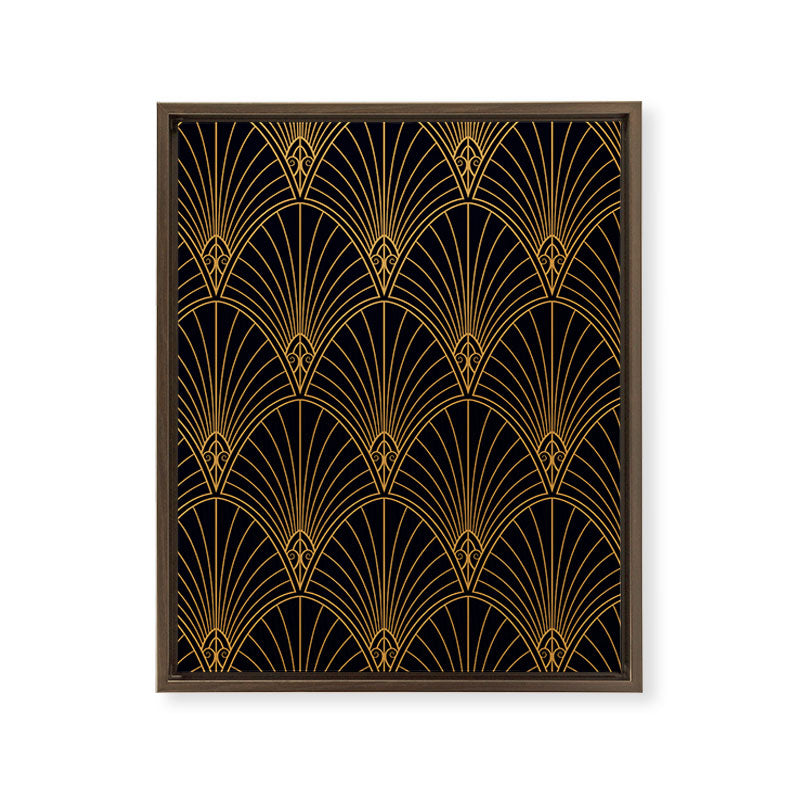 1920s revival Framed Canvas Print