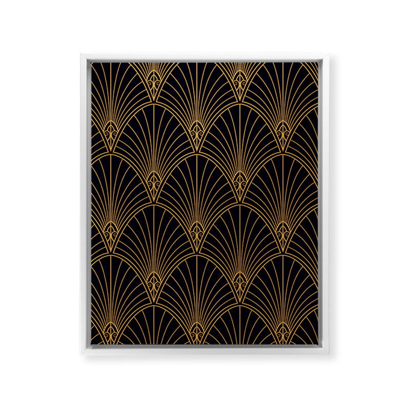 1920s revival Framed Canvas Print