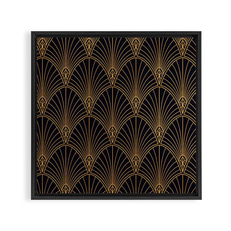1920s revival Framed Canvas Print