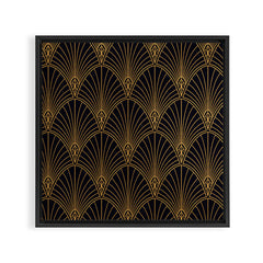1920s revival Framed Canvas Print