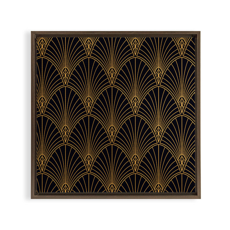 1920s revival Framed Canvas Print