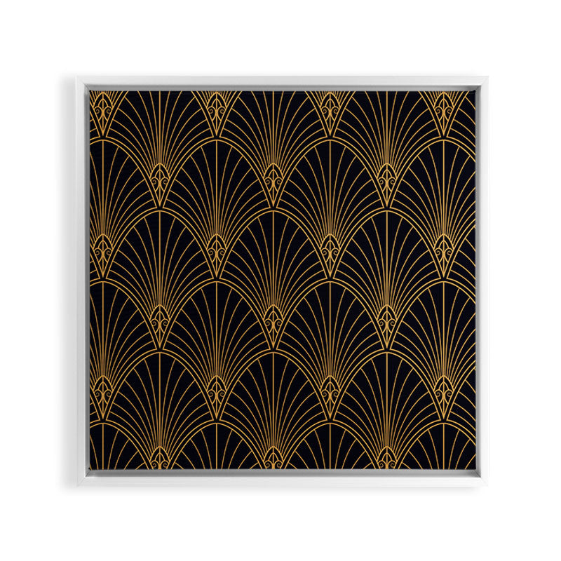 1920s revival Framed Canvas Print