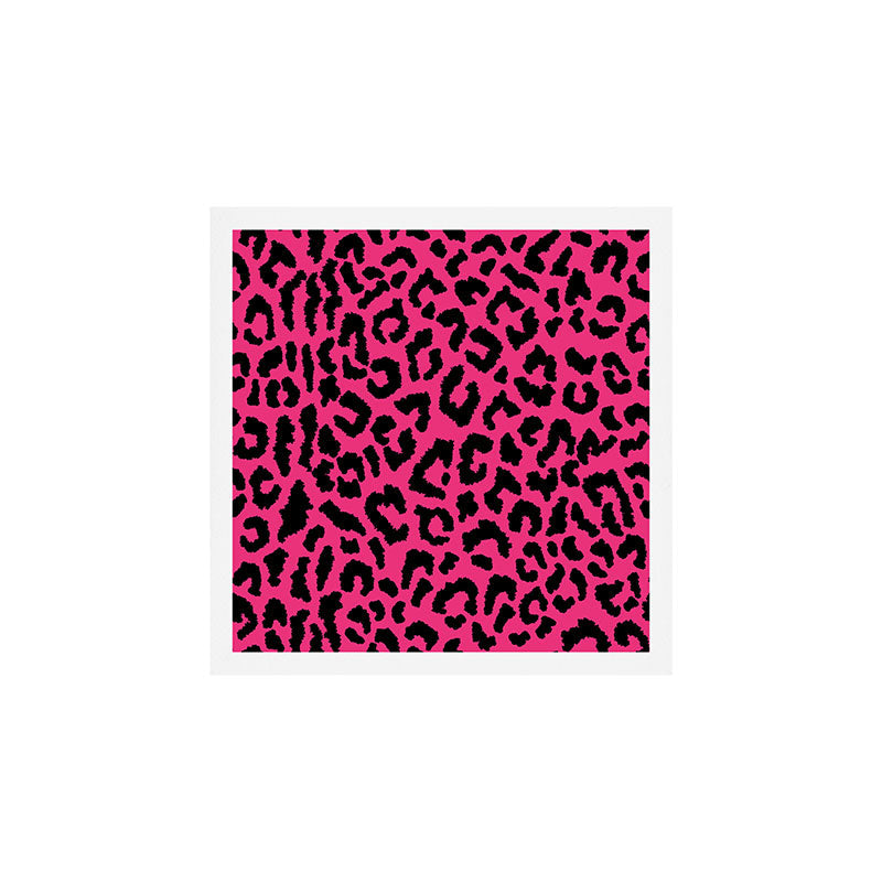 2000s leopard-black on hot pink Art Print
