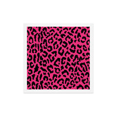 2000s leopard-black on hot pink Art Print