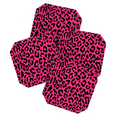 2000s leopard-black on hot pink Coaster